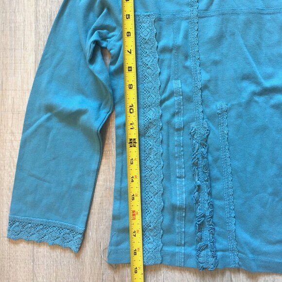 Lot 3 pc Naartjie Blue Polka Dots Top Long Sleeve Shirt Sweatshirt Girls Size 9 - Picture 7 of 11